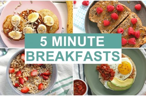 5 minutes foods for breakfast